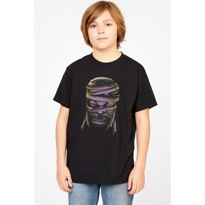 Outlooks Glow Mummy Graphic Crewneck Short Sleeve Spooky Halloween Horror Shirt